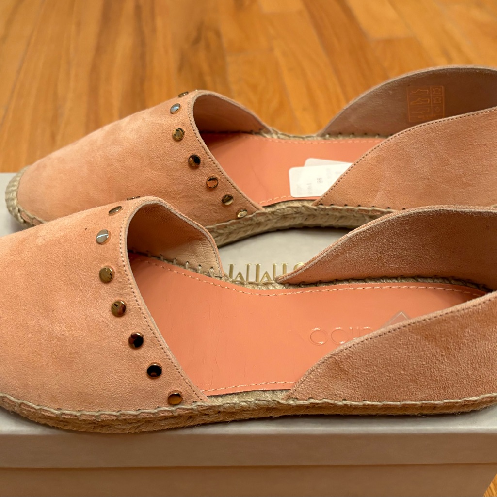 Jimmy Choo Women's Suede Espadrilles In Pink Size 9b New